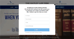 Desktop Screenshot of hatleylawfirm.com