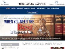 Tablet Screenshot of hatleylawfirm.com